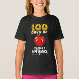 Camiseta 100 Días De Hacer Una Diferencia Apple