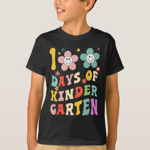 Camiseta 100 Días De Jardín De Infantes Groovy 100º Día Esc