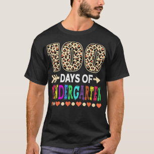 Camiseta 100 Días De Jardín De Niños 100 Días De Escuela Le