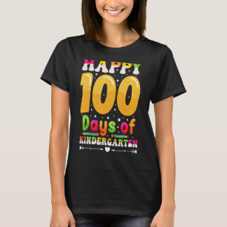 Camiseta 100 Días De Jardín De Niños Felices Cien Días De C