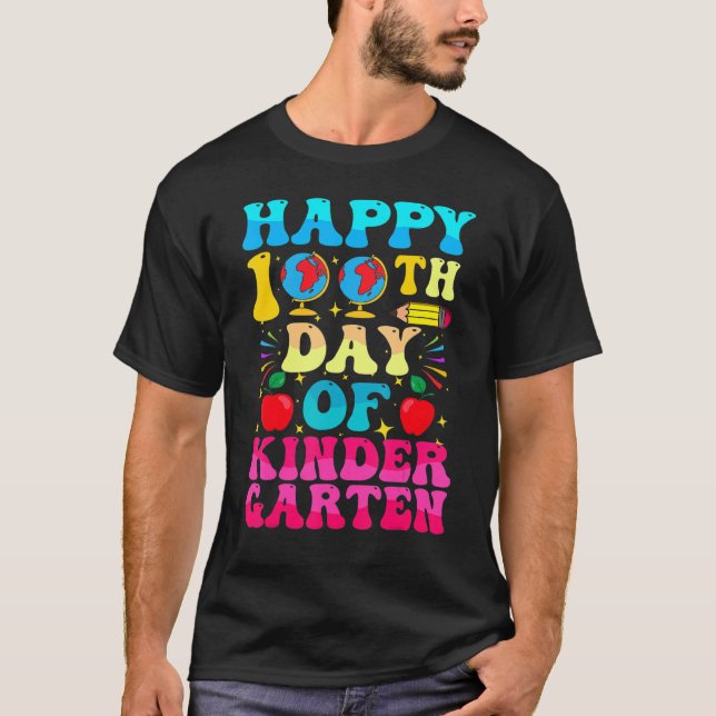 Camiseta 100 Días De Jardín De Niños - Feliz Cien Días De S (Anverso)