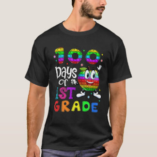 Camiseta 100 Días De Juguete Fidget De 1er Grado Y Poppin