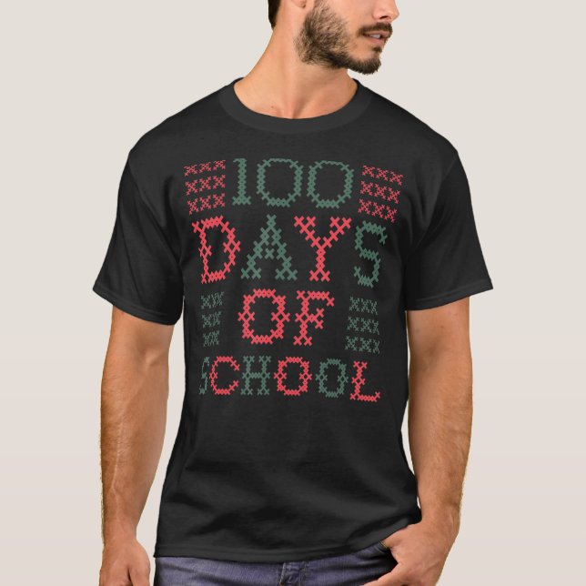 Camiseta 100 días de kindergarten 100 días de escuela (Anverso)