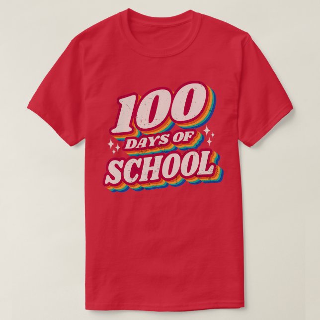 Camiseta 100 DÍAS DE LA ESCUELA 100 Días Bonito Maestra en  (Diseño del anverso)
