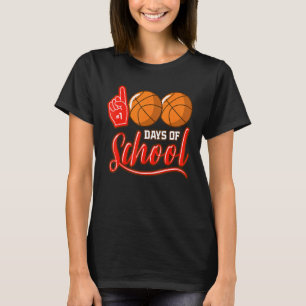 Camiseta 100 Días de la Escuela Baloncesto Chicos Profesor 
