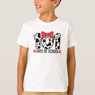 Camiseta 100 Días de la Escuela Dálmata Niño Niño 100º Día