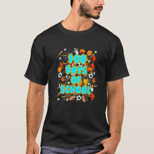 Camiseta 100 días De la Escuela Deporte con Balón Profesor