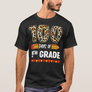 Camiseta 100 Días De Leones De Quinto Grado 100º Día De Esc