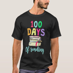 Camiseta 100 Días de Libros de Lectura en Inglés para Maest