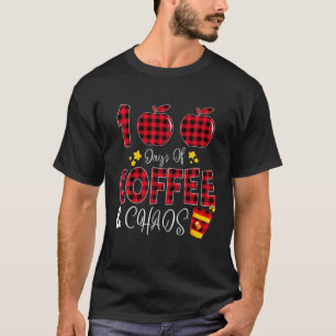 Camiseta 100 Días De Maestra De Caos De Café Felices 100 Dí