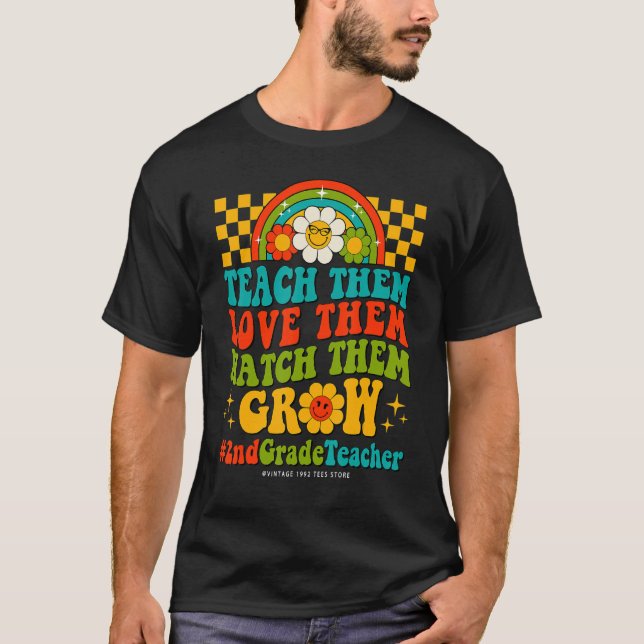 Camiseta 100 Días De Maestra De Segundo Grado Les Encanta O (Anverso)