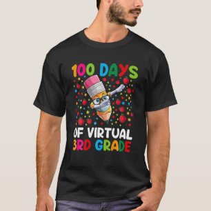 Camiseta 100 Días De Maestra O Estudiante De 3er Grado Virt