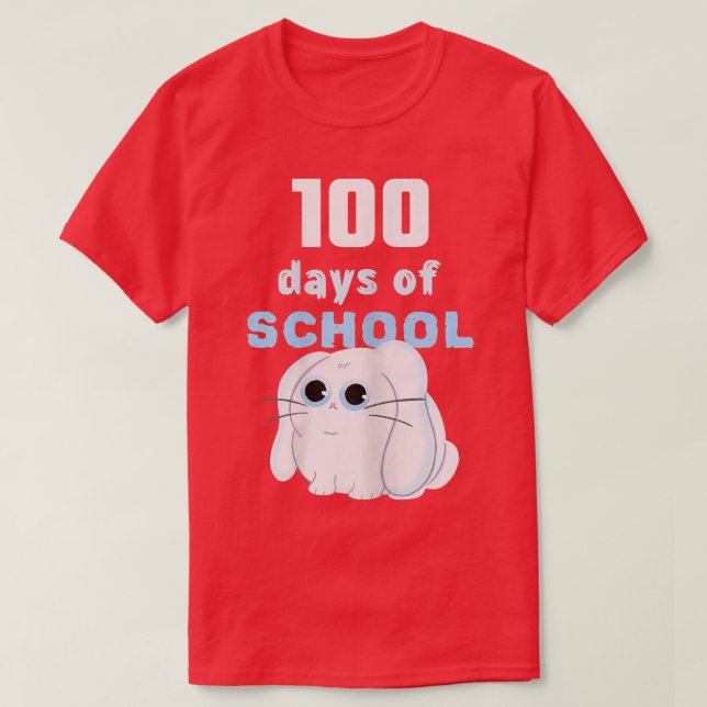 Camiseta 100 días de maestría en la escuela (Diseño del anverso)