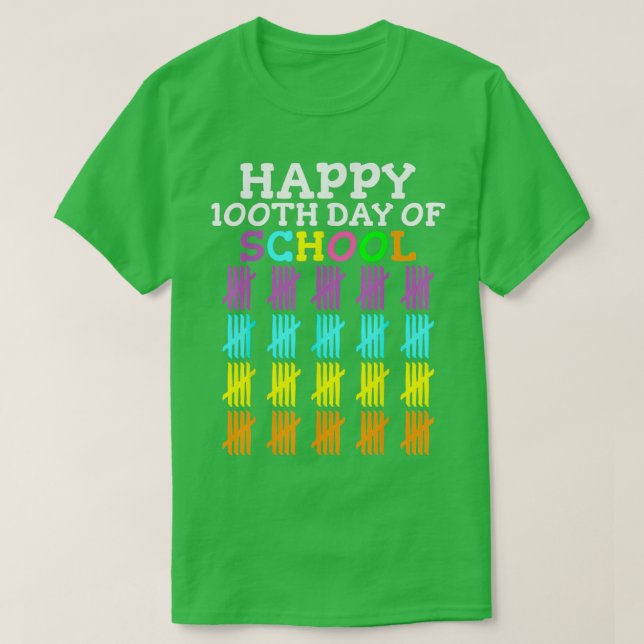 Camiseta 100 Días De Maestría Escolar (Diseño del anverso)