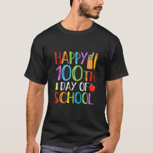 Camiseta 100 Días De Maestría Y Estudiante Escolar