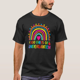 Camiseta 100 Días De Maestro De Escuela De Jardín De Infant