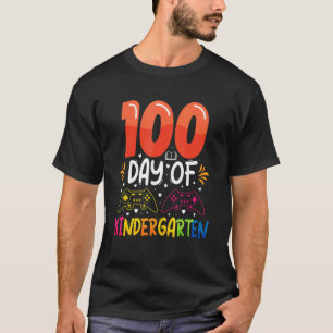 Camiseta 100 Días De Maestro De Estudiante De Kindergarten
