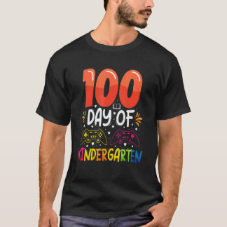 Camiseta 100 Días De Maestro De Estudiante De Kindergarten