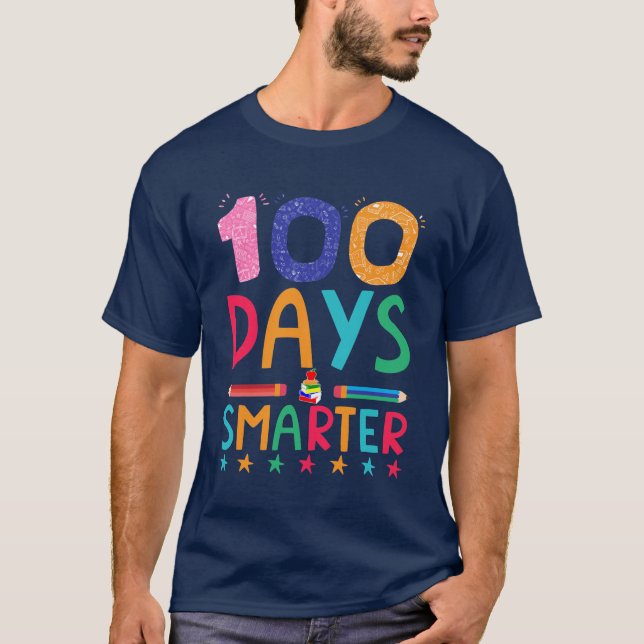 Camiseta 100 días de maestro escolar (Anverso)