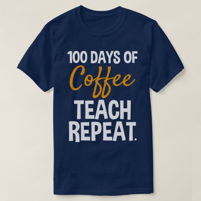 Camiseta 100 días de maestro escolar 100 días (Diseño del anverso)