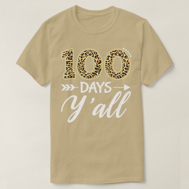 Camiseta 100 días de maestro o estudiante de escuela 100 dí (Diseño del anverso)