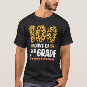 Camiseta 100 Días De Maestros De 2do Grado 100 Días De Escu