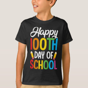 Camiseta 100 Días De Maestros Escolares Niños Chicas Niños