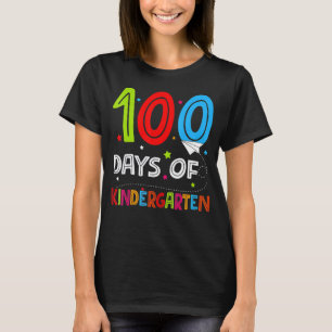 Camiseta 100 días de maestros y estudiantes de jardín de in