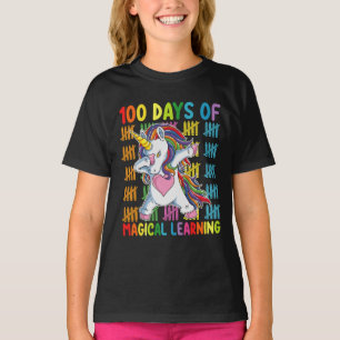 Camiseta 100 Días De Magica Escuela Unicornio