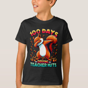 Camiseta 100 Días De Manejar A Mi Maestra Pañuelo De Nueces