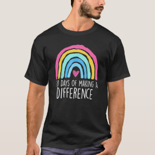 Camiseta 100 Días De Marcar La Diferencia 100º Día De Escue