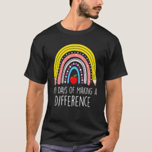 Camiseta 100 Días De Marcar Una Diferencia 100º Día De Escu