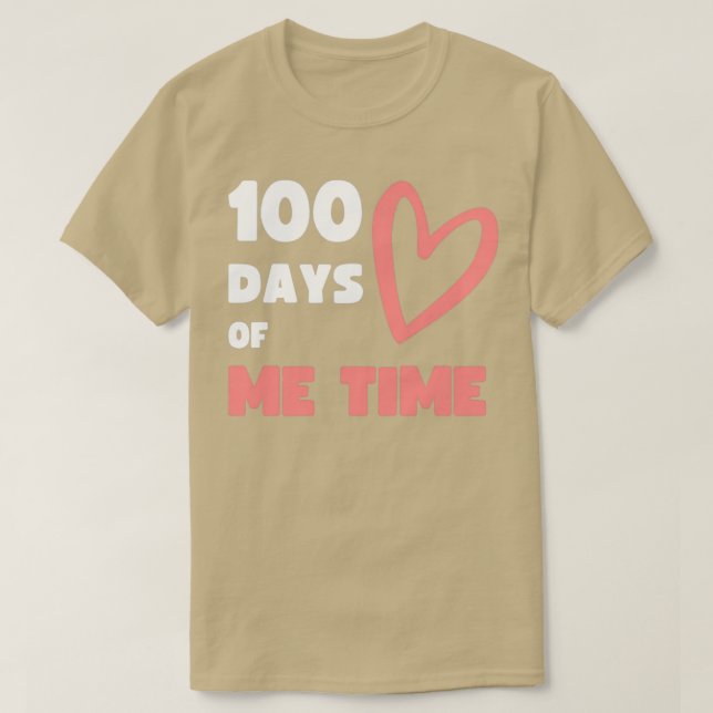 CAMISETA 100 DÍAS DE MI TIEMPO ESCOLAR DERRAME 2 (Diseño del anverso)