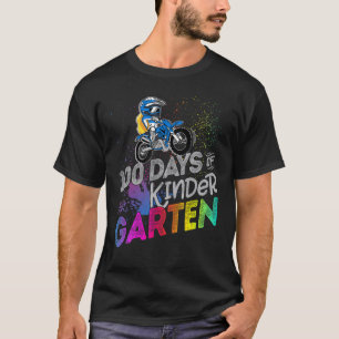 Camiseta 100 Días De Mochila De Bicicleta Sucia De Jardín D