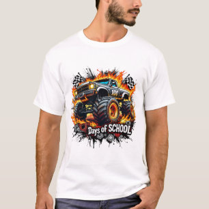 Camiseta 100 días de monstruo escolar 100 días de Scho