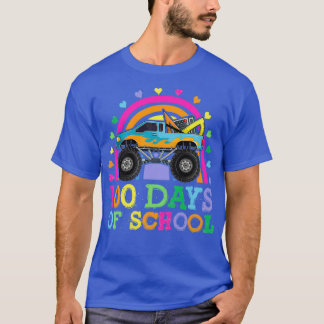 Camiseta 100 Días De Monstruo Escolar Para Niños