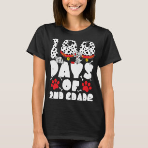 Camiseta 100 días de niños de 2º grado de perro dálmata 100