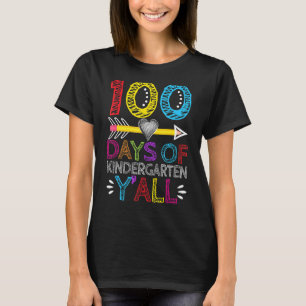 Camiseta 100 días de niños de kindergarten y corazón