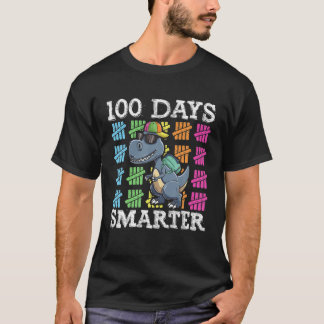 Camiseta 100 Días De Niños Escolares, Niños Rex Más Intelig