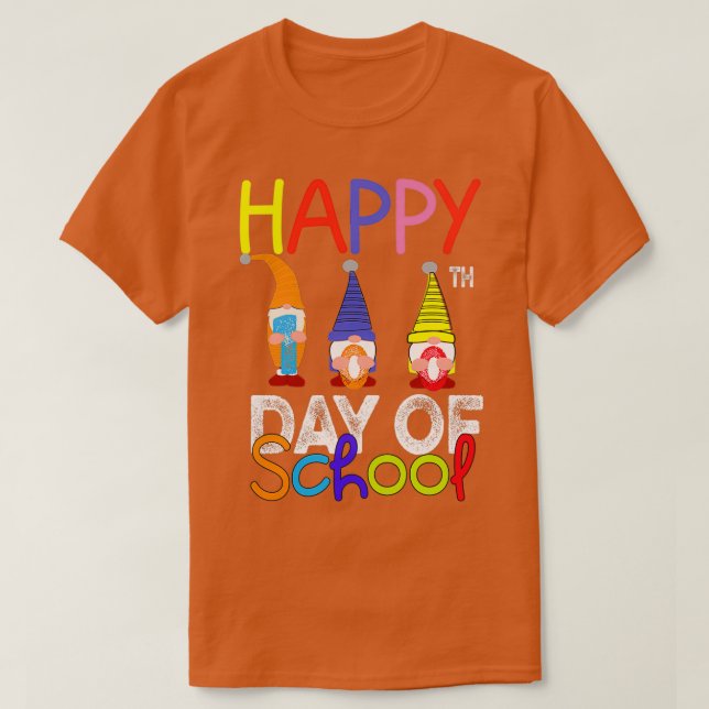 Camiseta 100 Días De Niños Graciosos Regalan A La Escuela (Diseño del anverso)