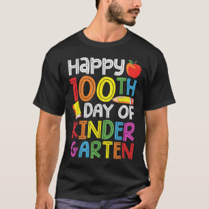 Camiseta 100 Días De Niños Maestros De Jardín De Niños 100 