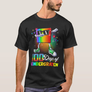 Camiseta 100 Días De Niños Maestros De La Escuela De Jardín