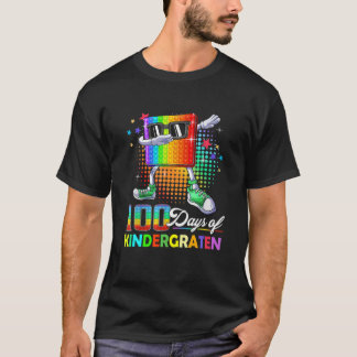 Camiseta 100 Días De Niños Maestros De La Escuela De Jardín