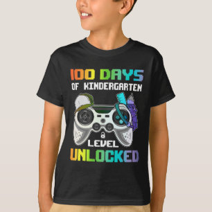 Camiseta 100 Días De Nivel De Jardín De Niños Desbloqueados