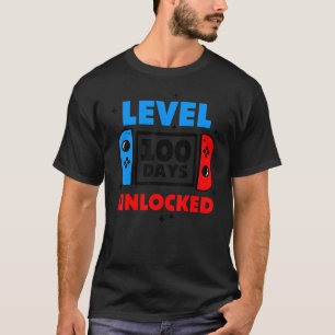 Camiseta 100 Días De Nivel Escolar 100 Días Desbloqueados J
