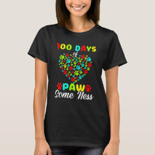 Camiseta 100 días de pata algunos Ness Heart 100th Day Scho