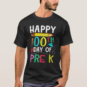 Camiseta 100 Días De Preescolar Feliz 100° Día De La Escuel