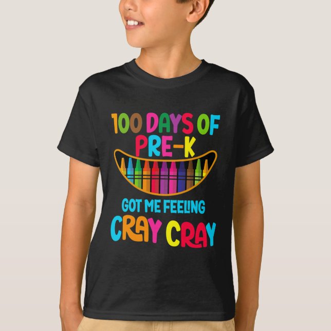 Camiseta 100 Días De Prek Me Hicieron Sensarme De Grillo Gr (Anverso)