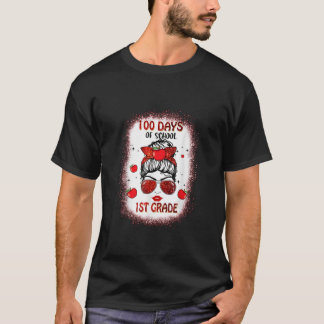 Camiseta 100 días de primer grado de profesor o estudiante