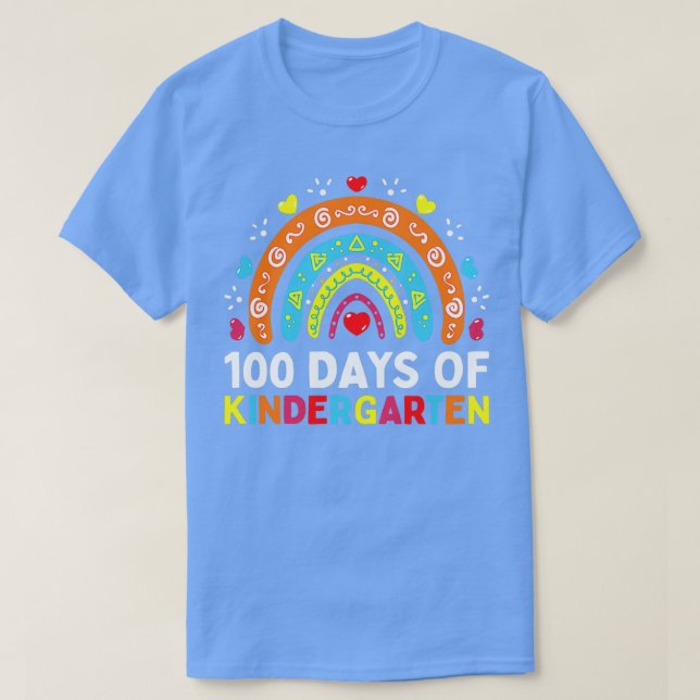 Camiseta 100 días de profesor o estudiante de guardería (Diseño del anverso)